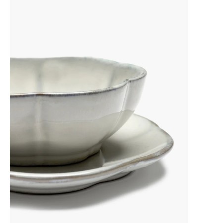 Miska žebrovaná M bílá Inku - Sergio Herman