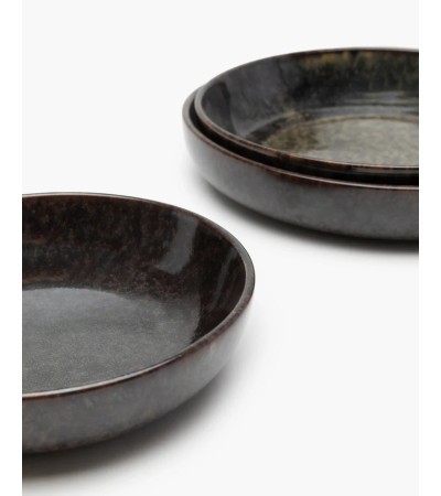 Hluboký talíř L šedý Surface - Sergio Herman