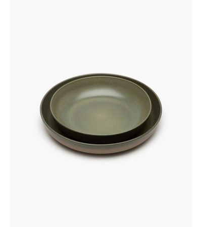 Servírovací talíř L šedozelený Surface - Sergio Herman