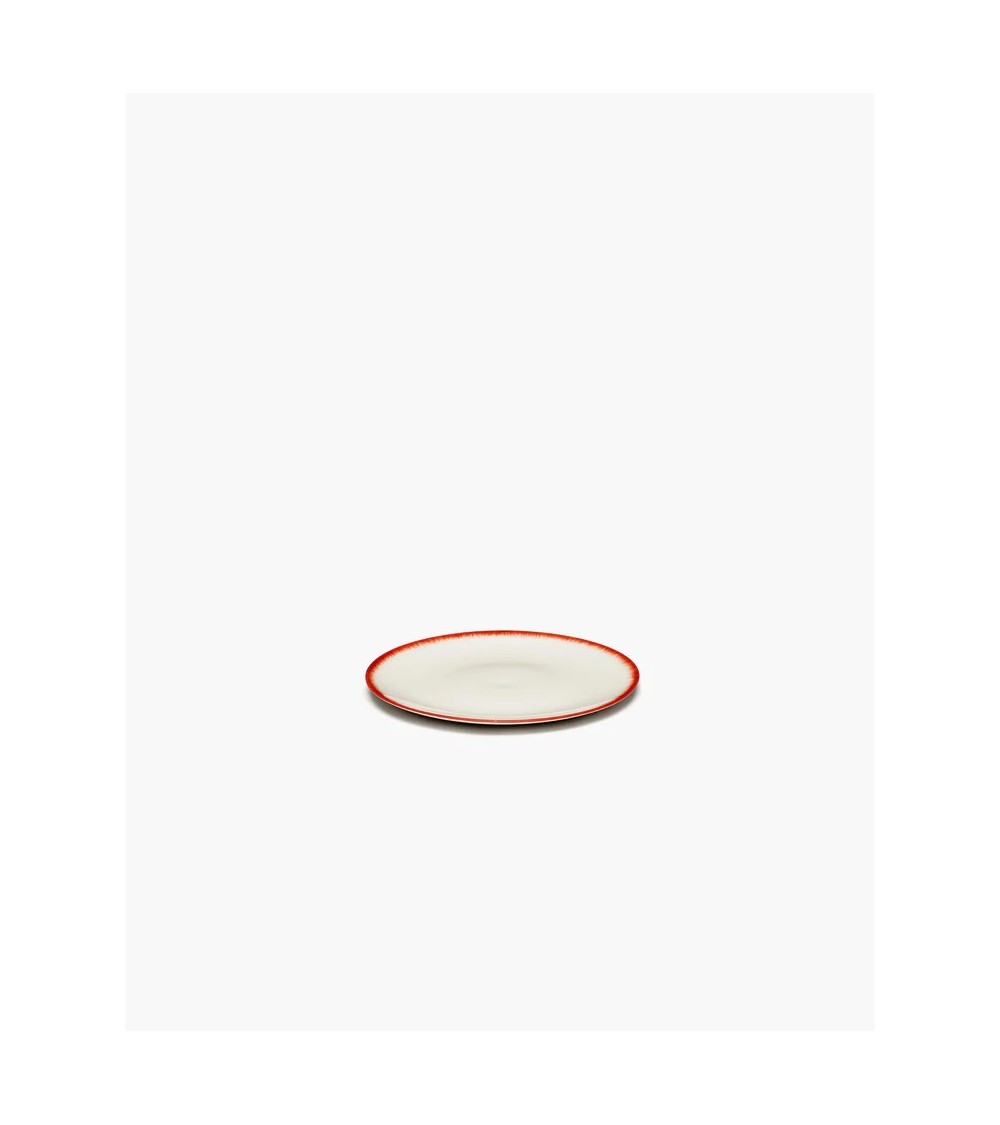 Dezertní talíř červenobílý 2 DÉ - Ann Demeulemeester