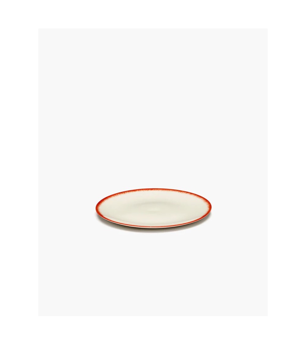 Dezertní talíř červenobílý 2 DÉ - Ann Demeulemeester