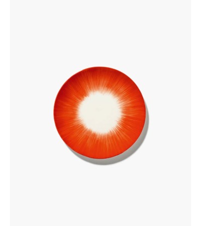 Dezertní talíř červenobílý 5 DÉ - Ann Demeulemeester