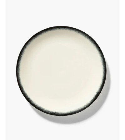 Jídelní talíř černobílý 3 DÉ - Ann Demeulemeester