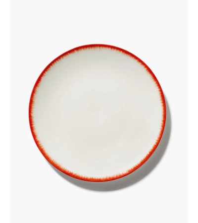 Jídelní talíř červenobílý 2 DÉ - Ann Demeulemeester