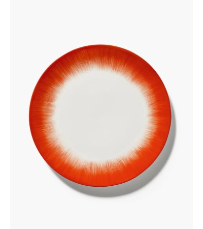Jídelní talíř červenobílý 5 DÉ - Ann Demeulemeester