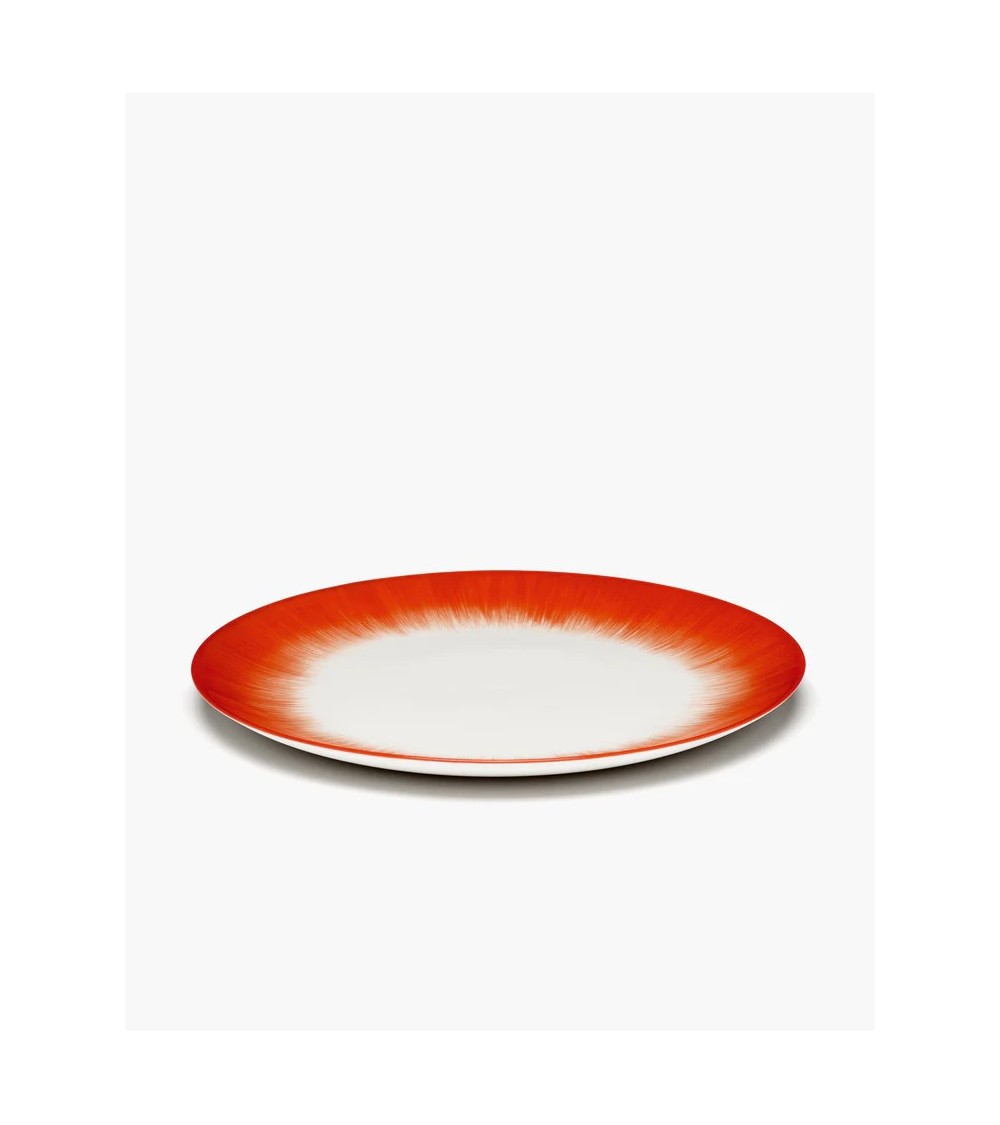 Jídelní talíř červenobílý 5 DÉ - Ann Demeulemeester
