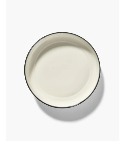 Hluboký talíř XL Bíločerný 4 DÉ - Ann Demeulemeester