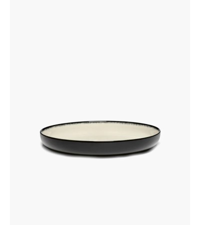 Hluboký talíř XL Bíločerný 4 DÉ - Ann Demeulemeester