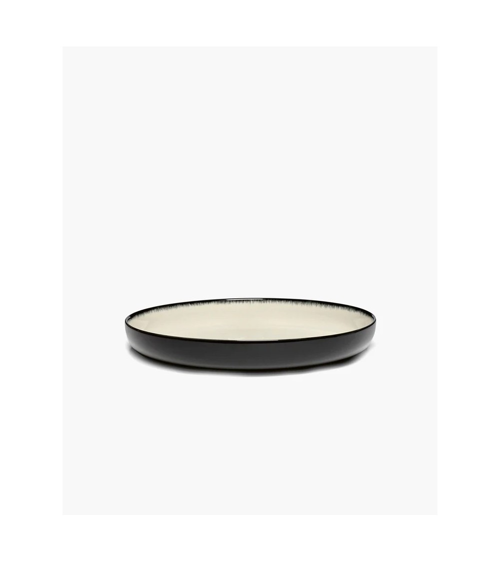 Hluboký talíř XL Bíločerný 4 DÉ - Ann Demeulemeester