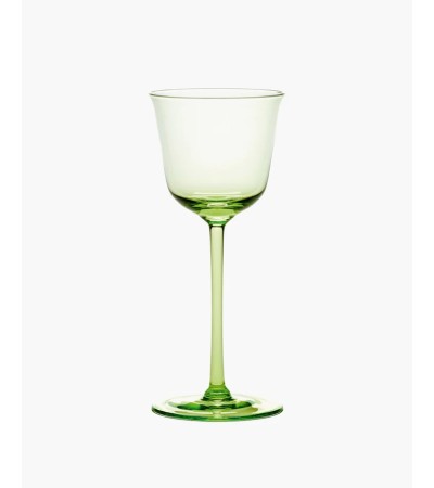 Sklenička na bílé víno 15cl zelená GRACE - Ann Demeulemeester